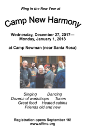 Camp New Harmony flyer